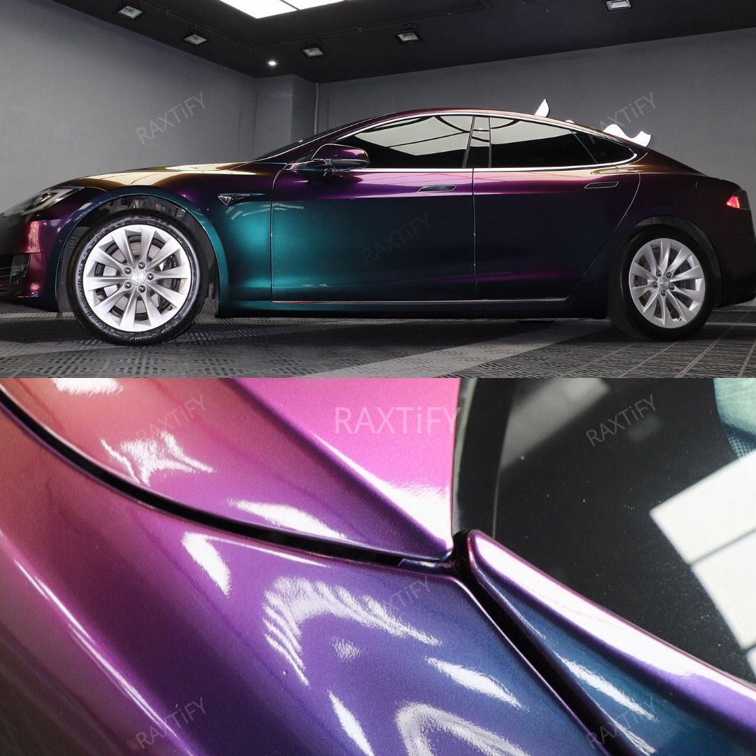 Color Shift Spectrum Purple Blue Vinyl Wrap