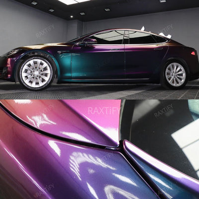 Color Shift Spectrum Purple Blue Vinyl Wrap