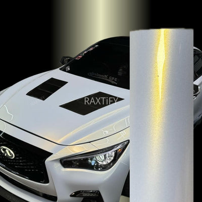 Color Shift White Gold Vinyl Wrap