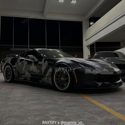 Corvette Custom Camouflage Vinyl Wrap