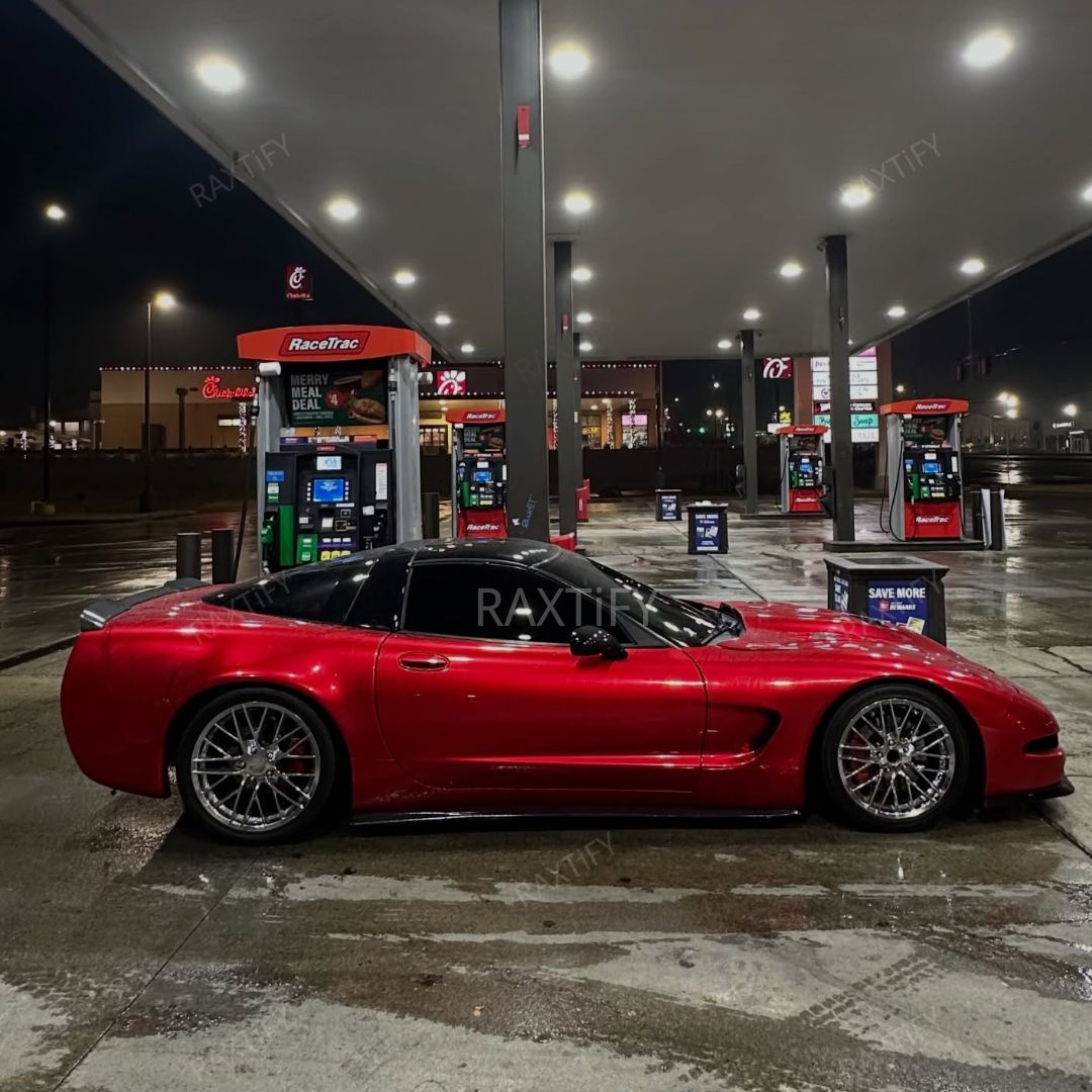  Corvette C5 Gloss Metallic Gem Red Vinyl Wrap