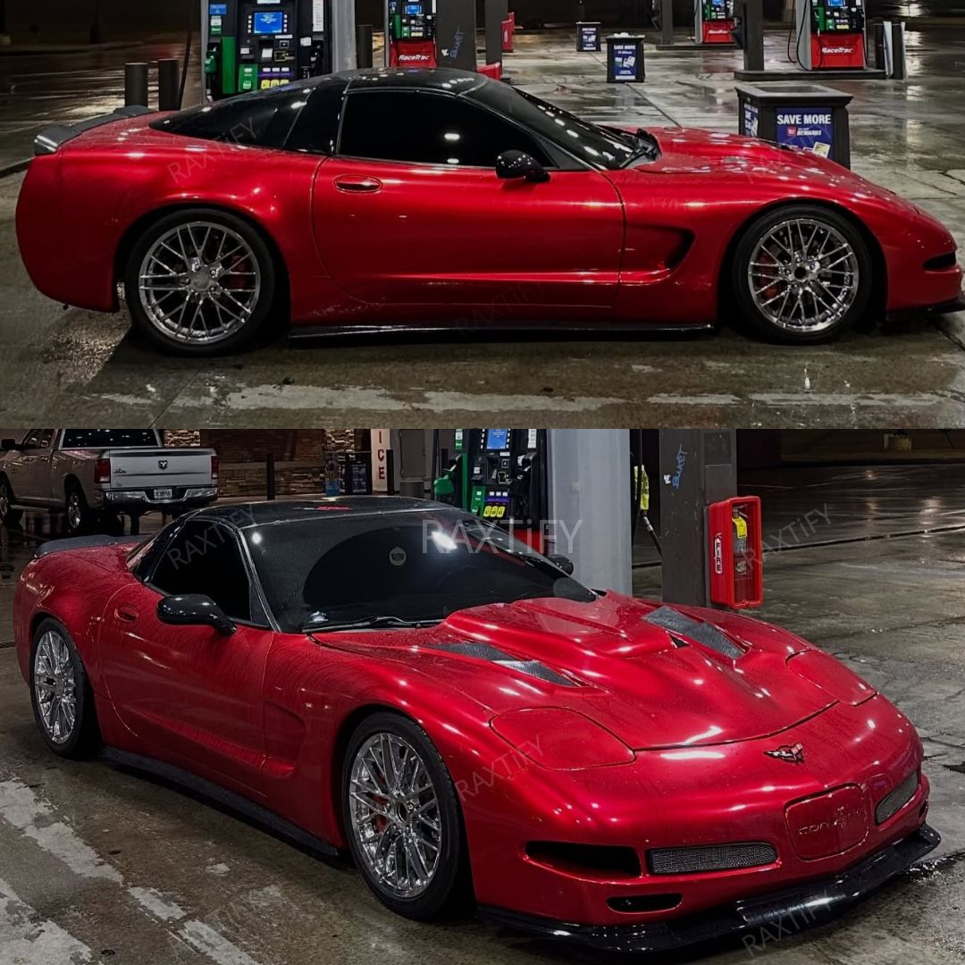 Corvette Gloss Metallic Gem Red Vinyl Wrap
