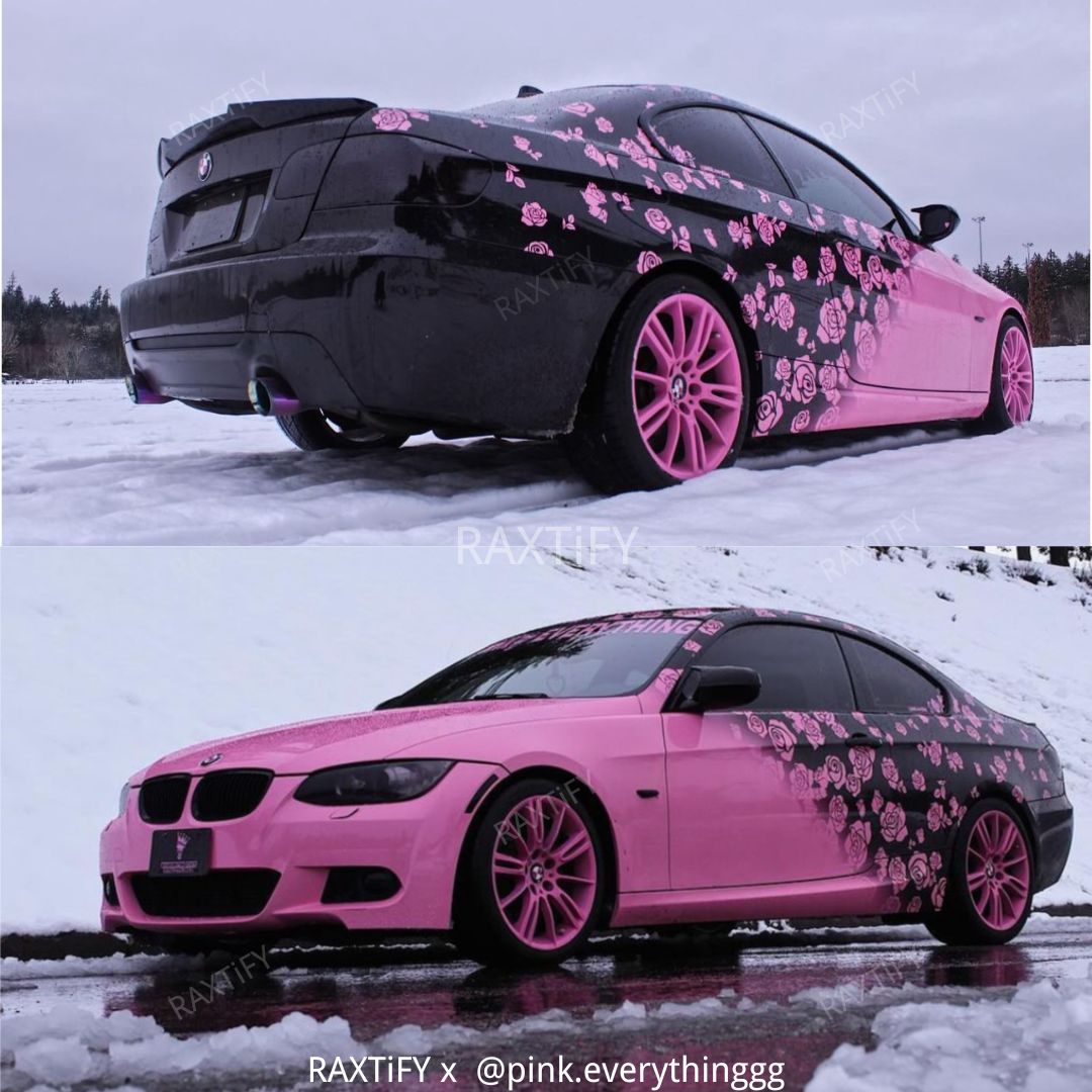 Custom Fading Rose Vinyl Wrap