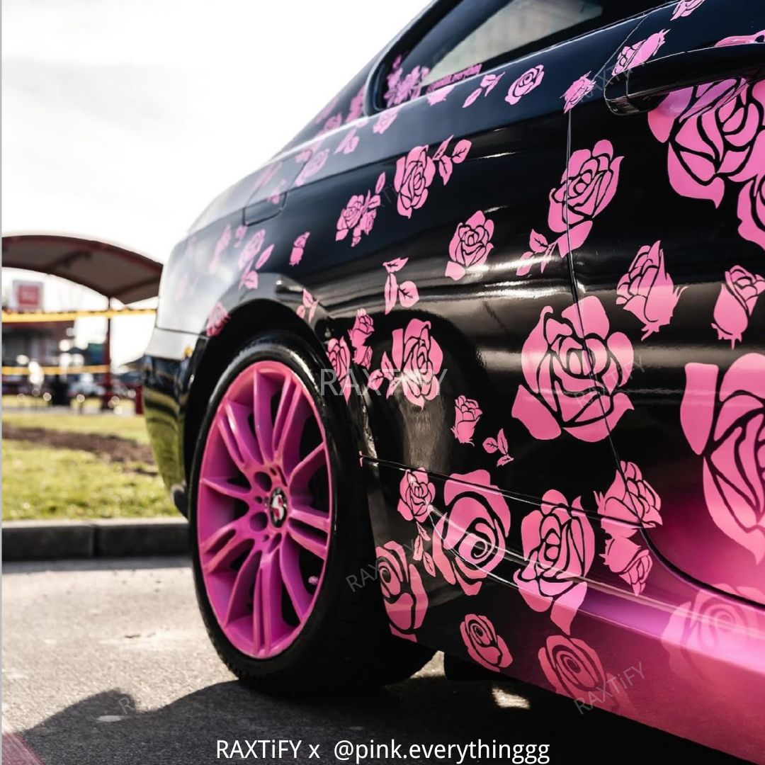 Custom Fading Rose Vinyl Wrap