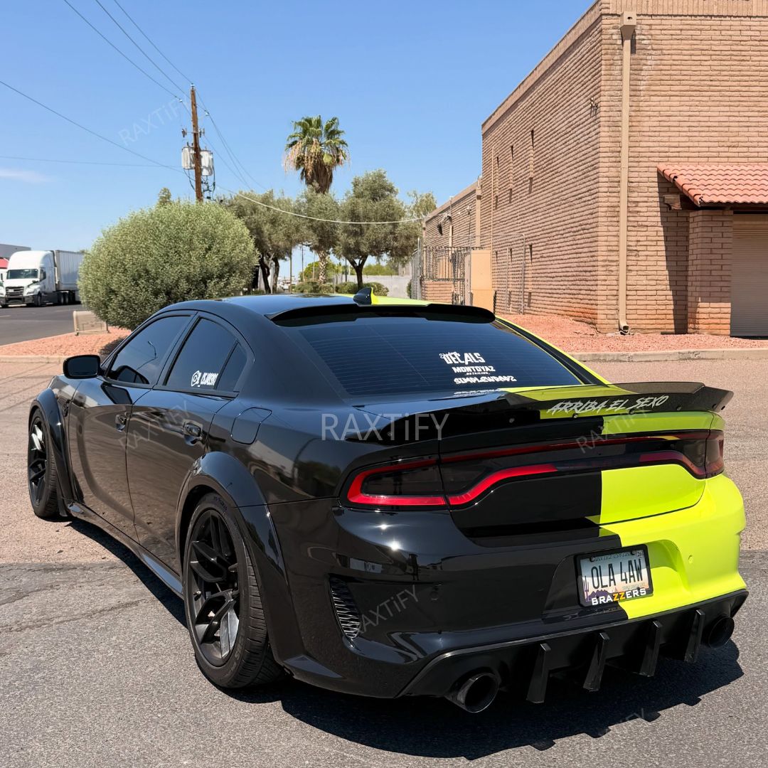 Custom Half Vinyl Car Wrap side look