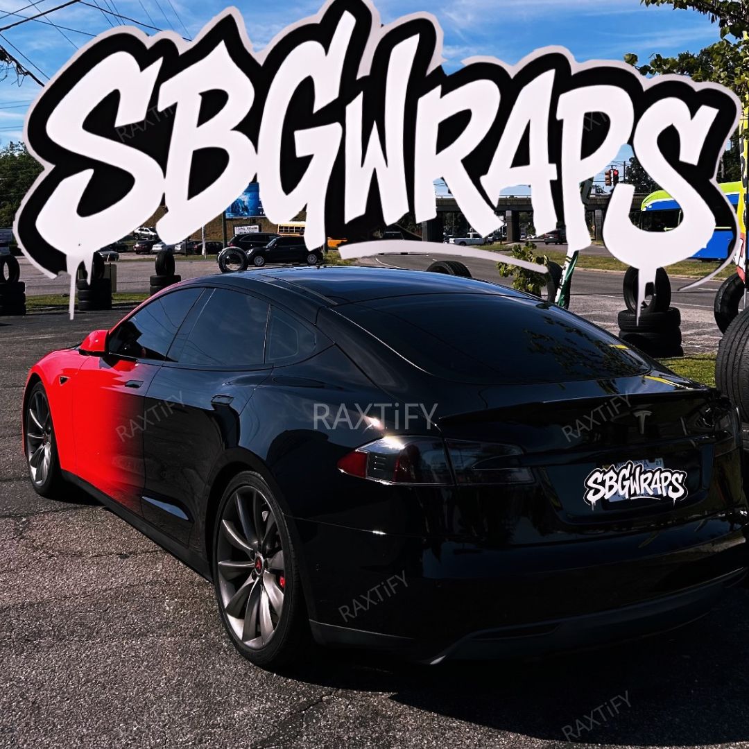 Custom Fade Vinyl Wrap for Tesla model s