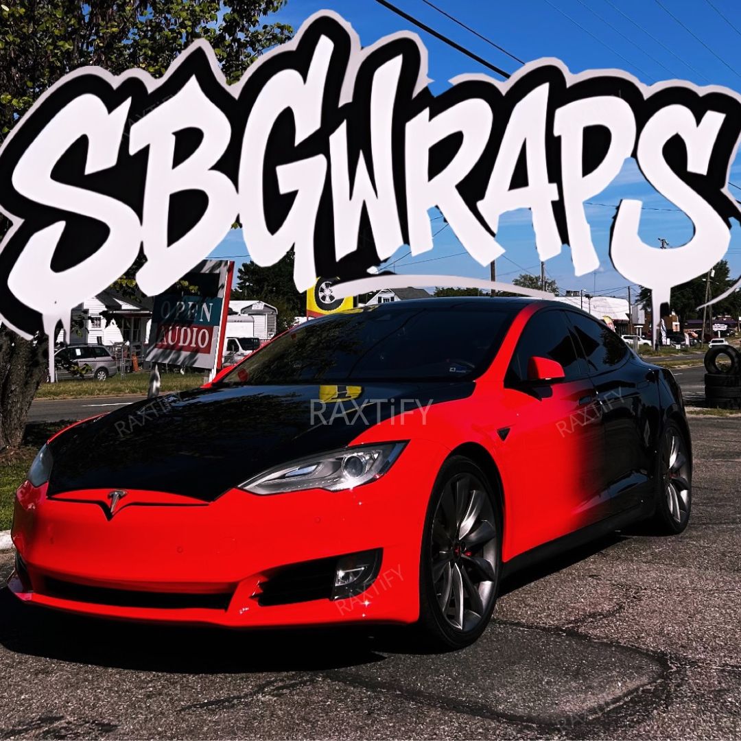 Custom Fade Vinyl Wrap for Tesla model s