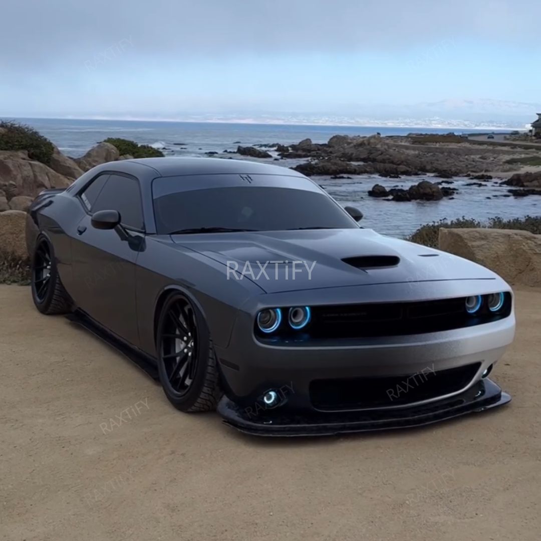 dodge challenger wrapped in Custom Gradient Vinyl Wrap