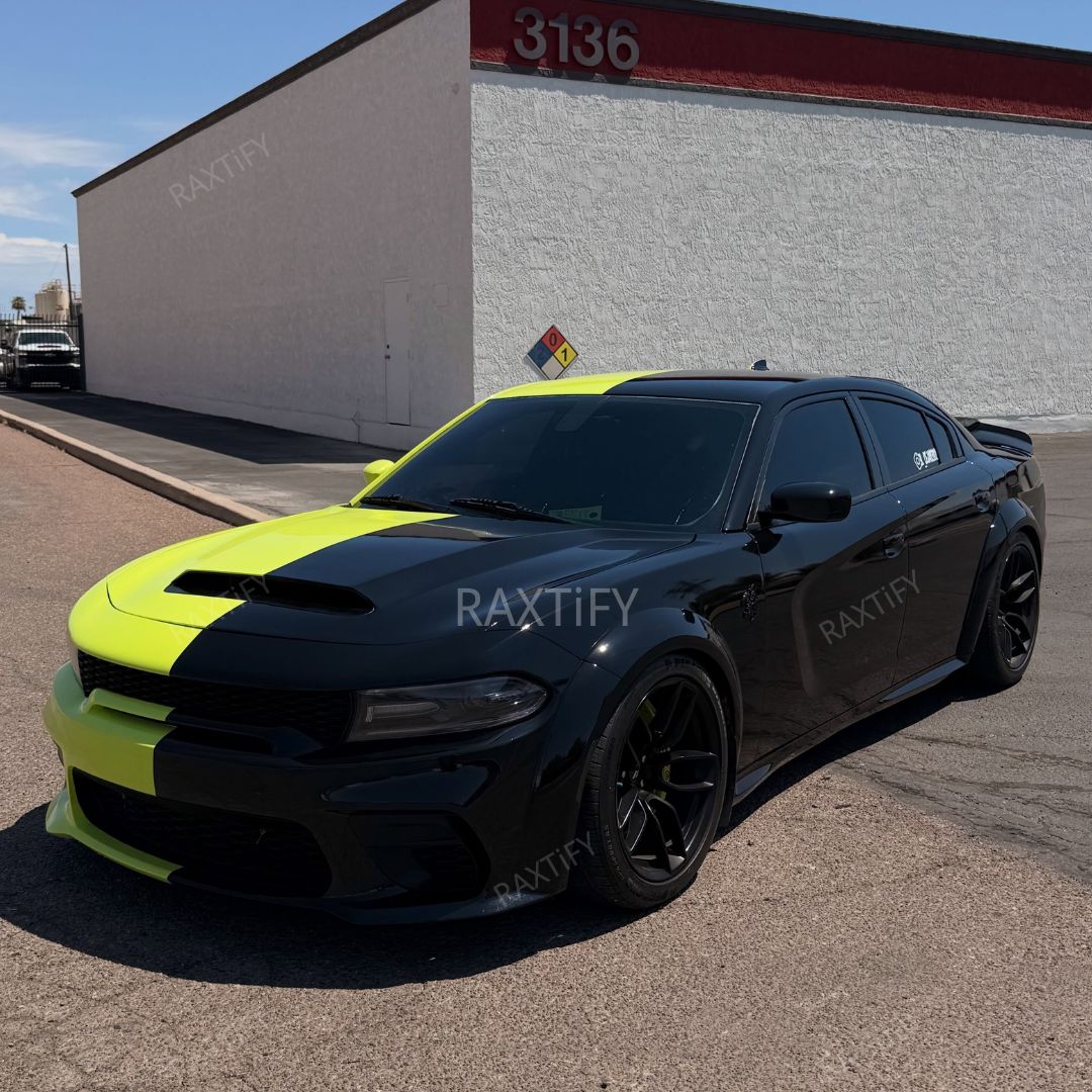 Custom Half Vinyl Car Wrap full look