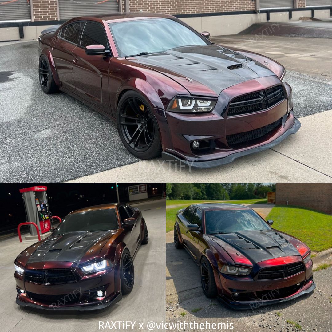 Color Shift Rainbow Drift Black Red Vinyl Wrap