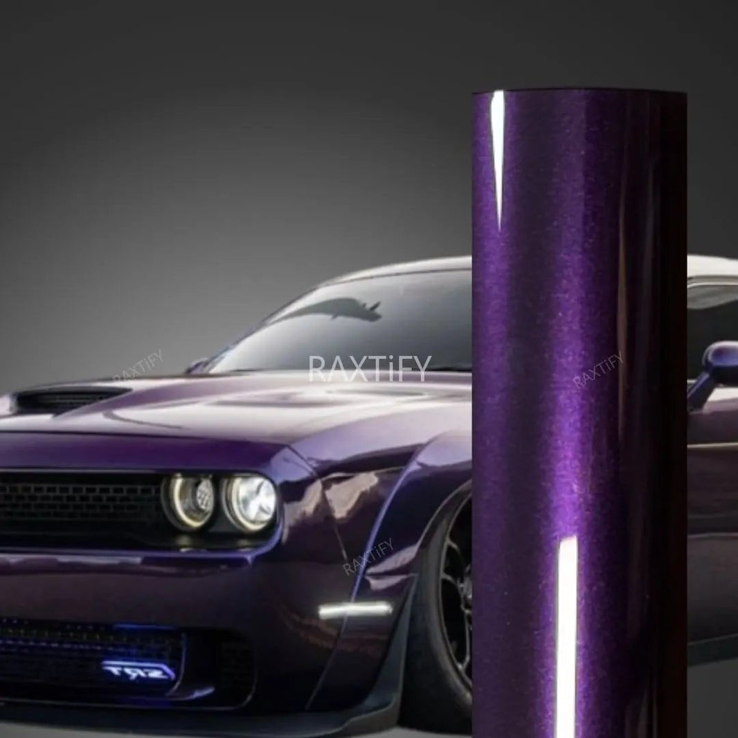 Purple Racing Wraps Gloss Metallic Midnight Purple Vinyl Car Wrap – RAXTiFY