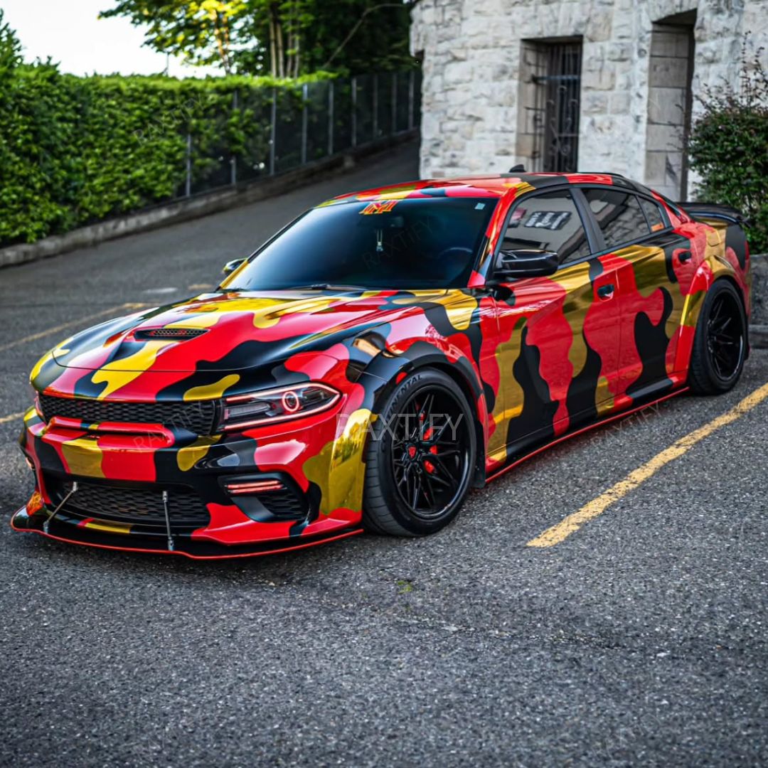 Dodge Charger WB Scatpack Camouflage Vinyl Wrap