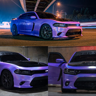 Laser Gloss Purple Vinyl Wrap