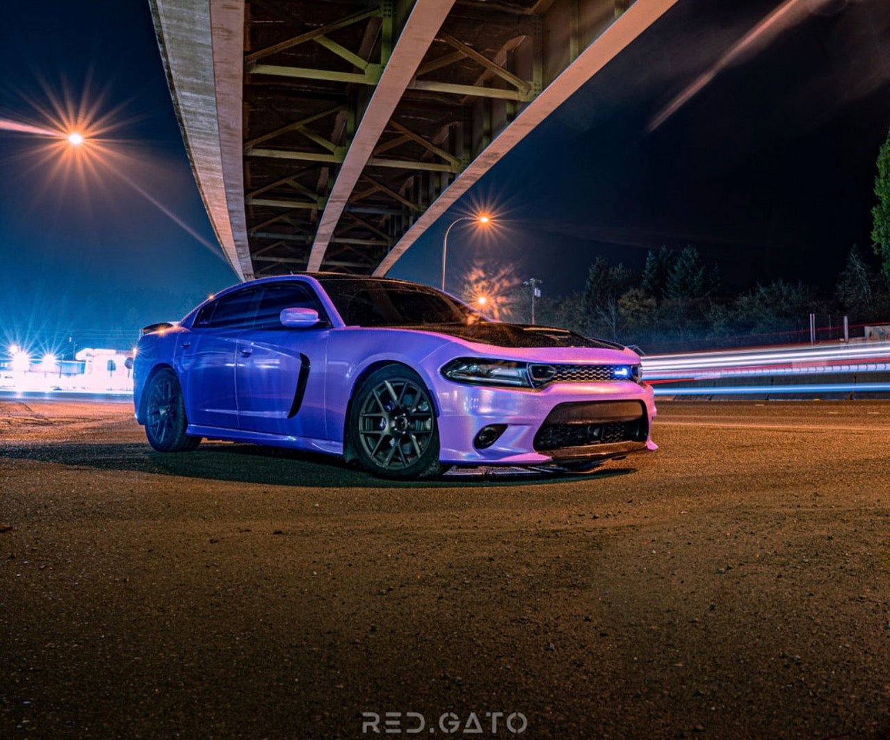 Laser Gloss Purple Vinyl Wrap