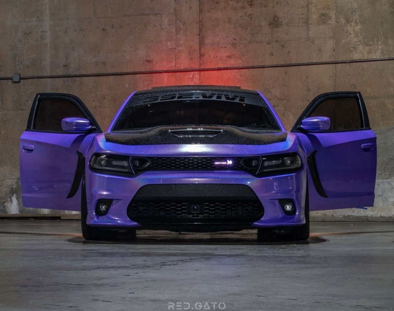 Laser Gloss Purple Vinyl Wrap