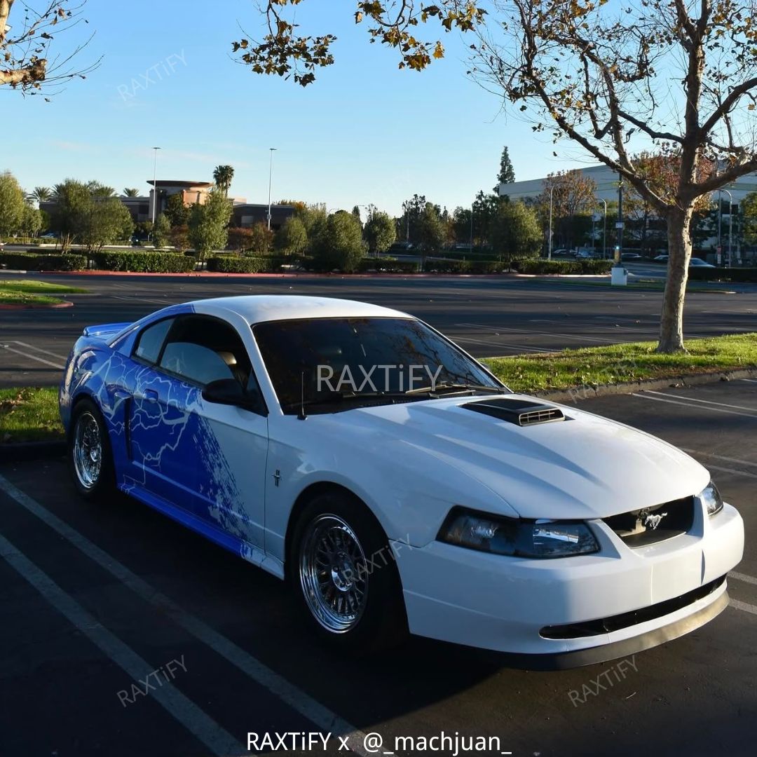 Electric Storm Mustang Custom Print Wrap