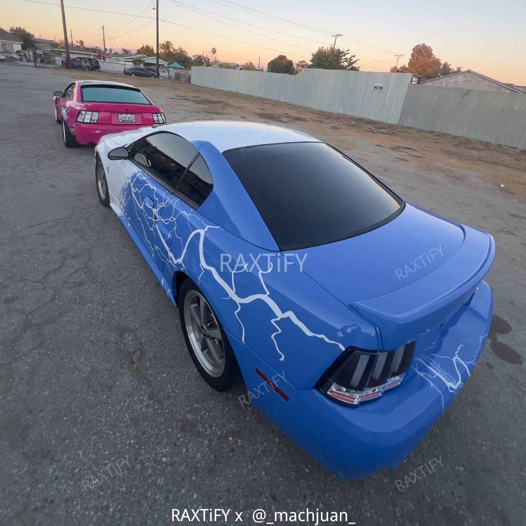 Electric Storm Mustang Custom Print Wrap