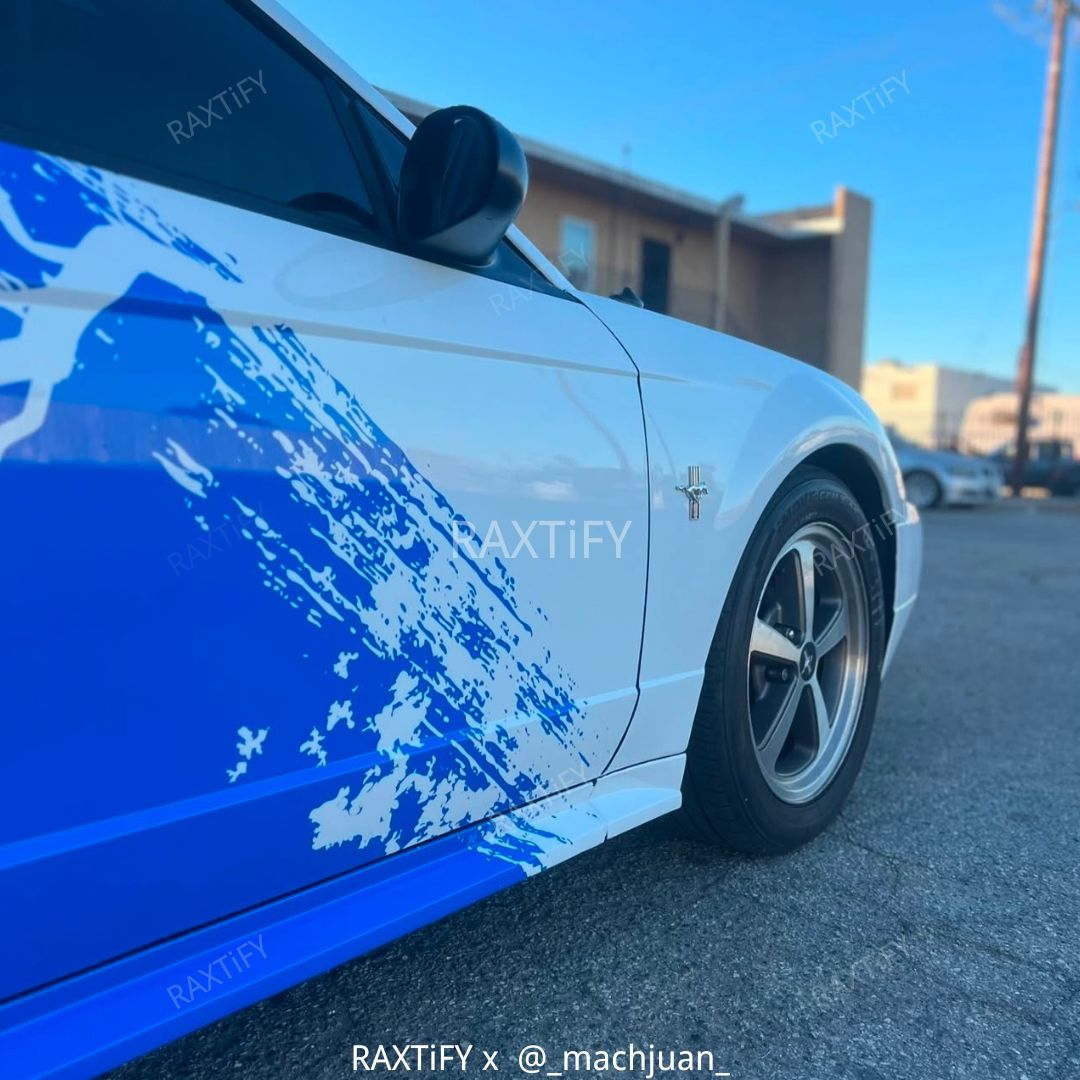 Electric Storm Mustang Custom Print Wrap