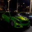 Color Shift Neon Gold Green Vinyl Wrap in the night