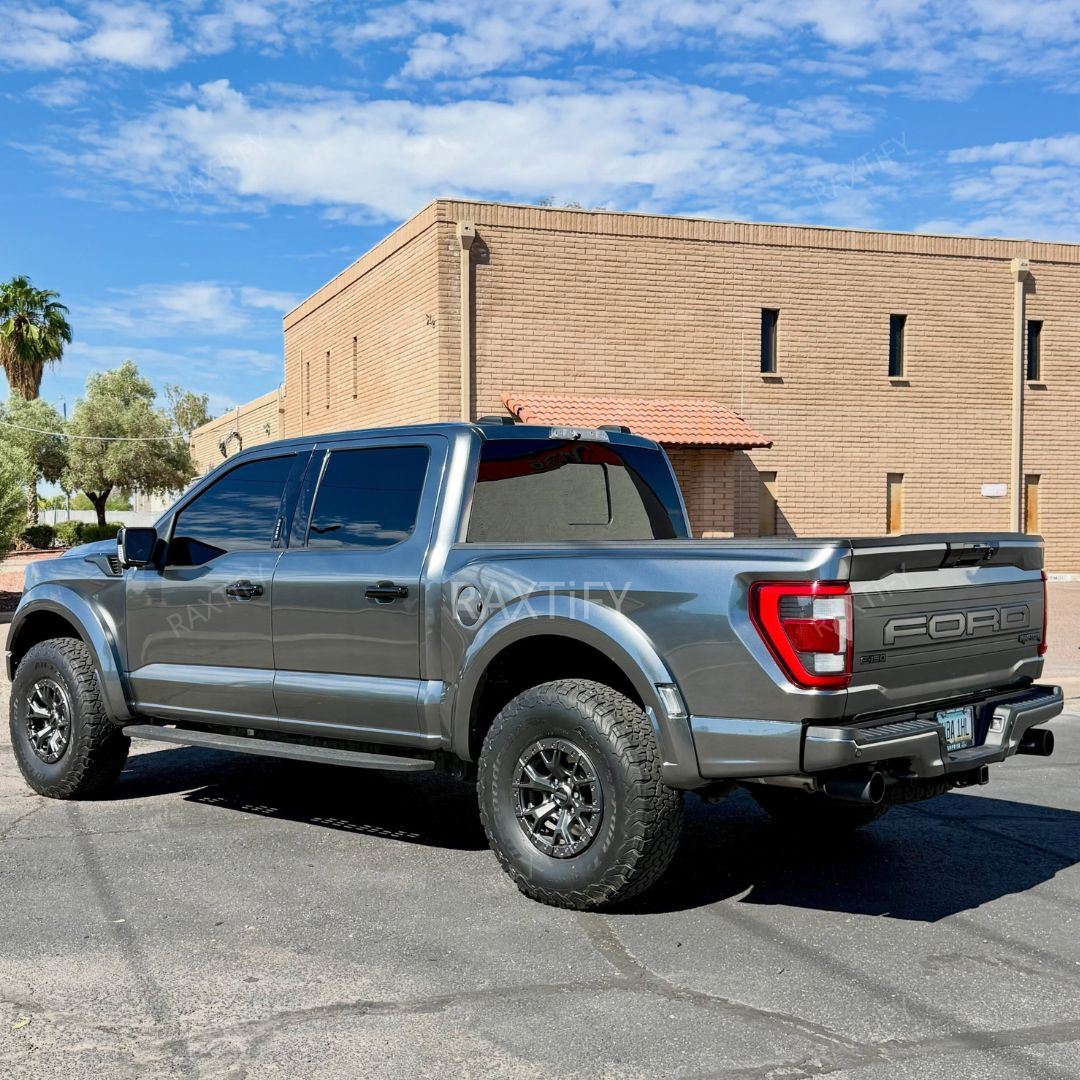 Gloss Metallic Graphite Gray Car Wrap on ford