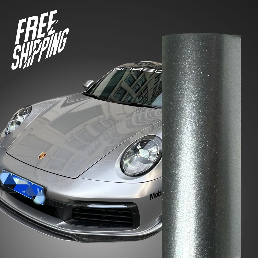 Gloss Metallic GT Sliver Car Wrap