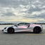 Gloss Cyber Silver Pink Vinyl Wrap side look