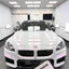 Gloss Cyber White Pink Car Wrap bmw hood