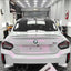 Gloss Cyber White Pink Car Wrap bmw back