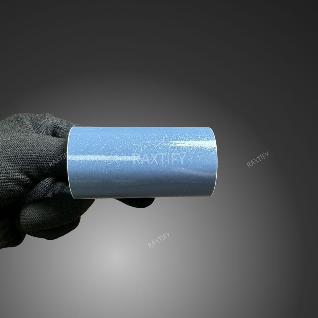 Gloss Diamod Pearl China Blue Vinyl Wrap