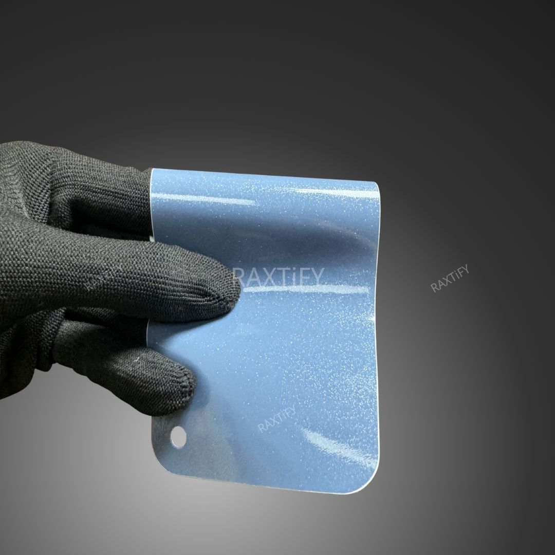 Gloss Diamod Pearl China Blue Vinyl Wrap