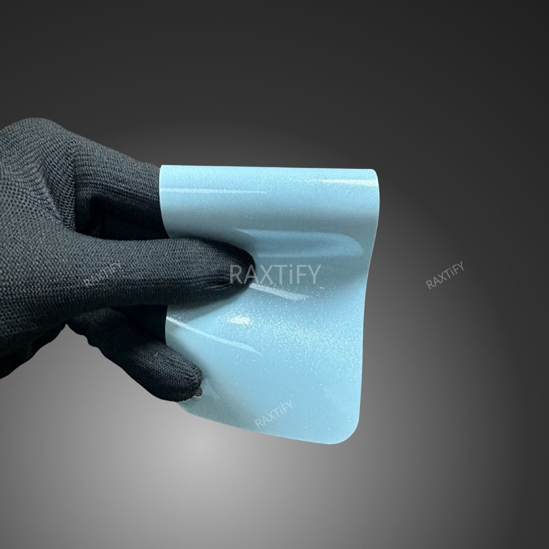 Gloss Diamod Pearl Glacier Blue Vinyl Wrap sample book