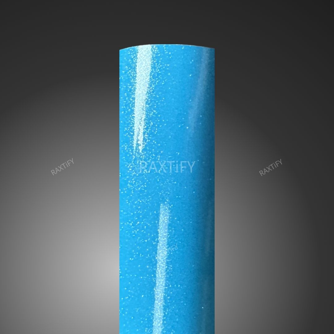 Gloss Diamod Pearl Miami Blue Vinyl Wrap