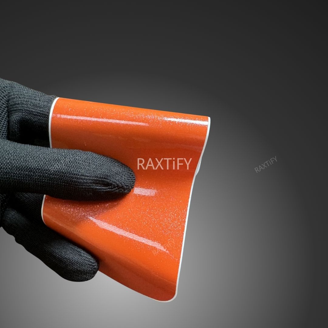 Gloss Diamod Pearl Orange Vinyl Wrap card