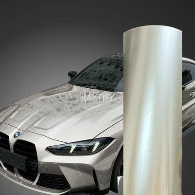 Gloss Metalic Victor Silver Vinyl Wrap
