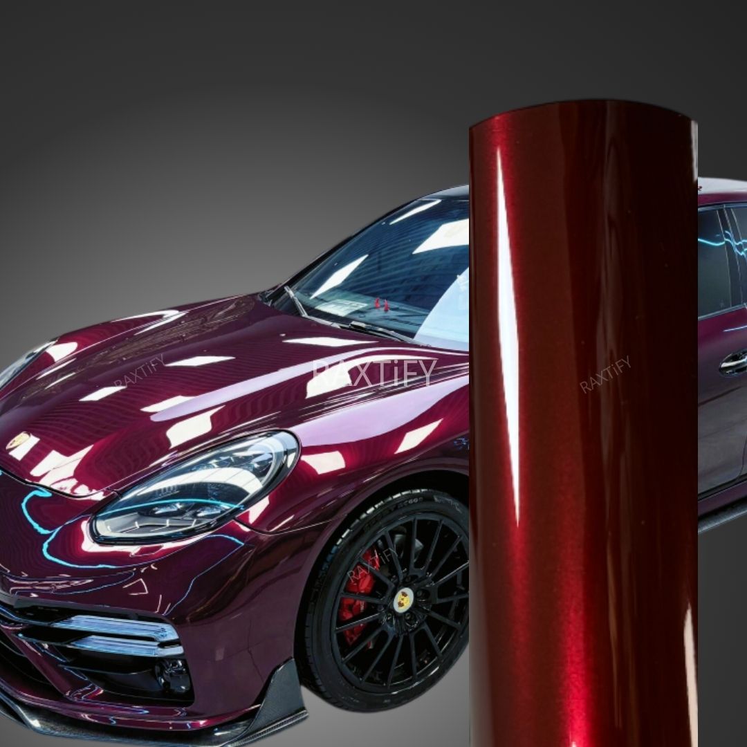 Gloss Metallic Dark Plum Purple  Vinyl Wrap