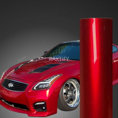 Gloss Metallic Gem Red Vinyl Wrap