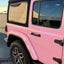 Gloss Baby Pink Vinyl Wrap Jeep Partial Look