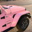 Gloss Baby Pink Vinyl Wrap Jeep Hood Look