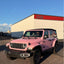 Gloss Baby Pink Vinyl Wrap Jeep Daytime Look