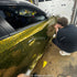 Gloss Black Gold Mini Forged Carbon Fiber Vinyl Wrap