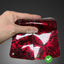 Gloss Black Red Forged Carbon Fiber Vinyl Wrap