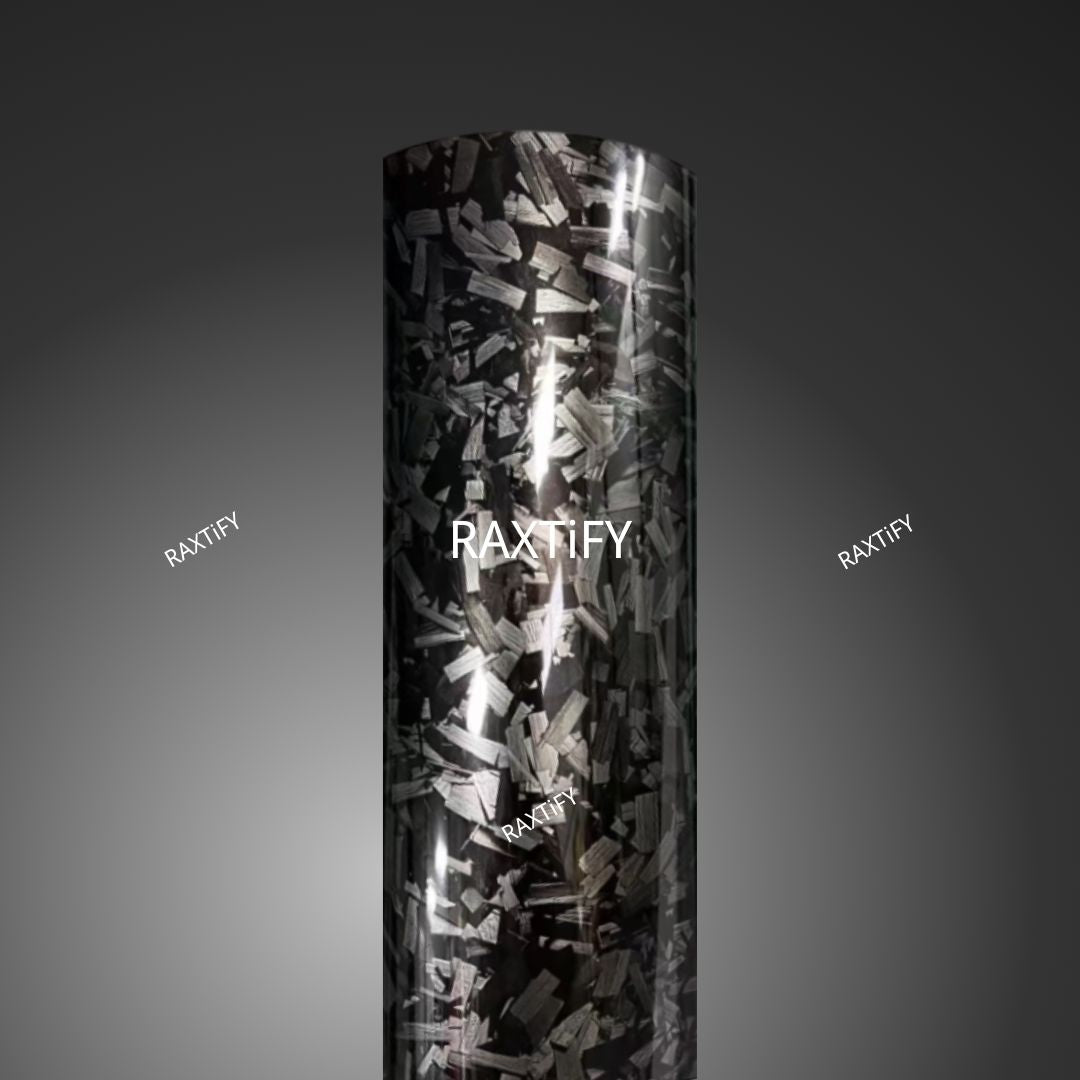 Gloss Camouflage Black Forged Carbon Vinyl Wrap
