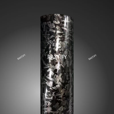 Gloss Camouflage Black Forged Carbon Vinyl Wrap