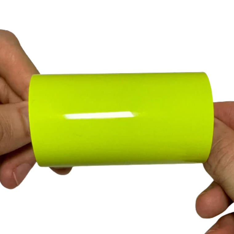 Gloss Chartreuse Yellow Vinyl Wrap sample