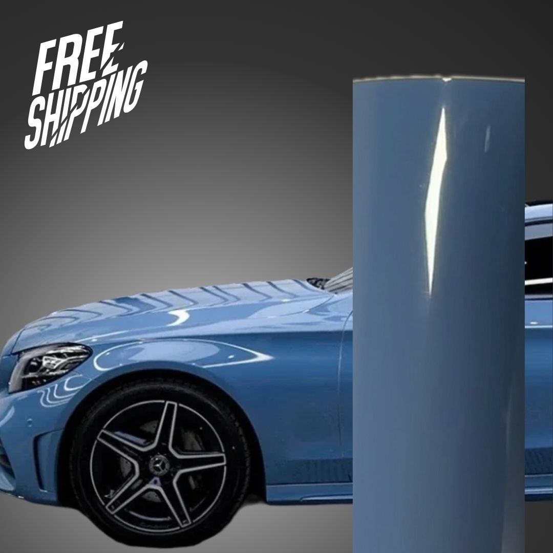 Gloss China Blue Vinyl Wrap