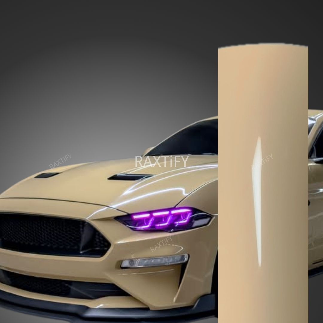 Gloss Concord Buff Vinyl Wrap