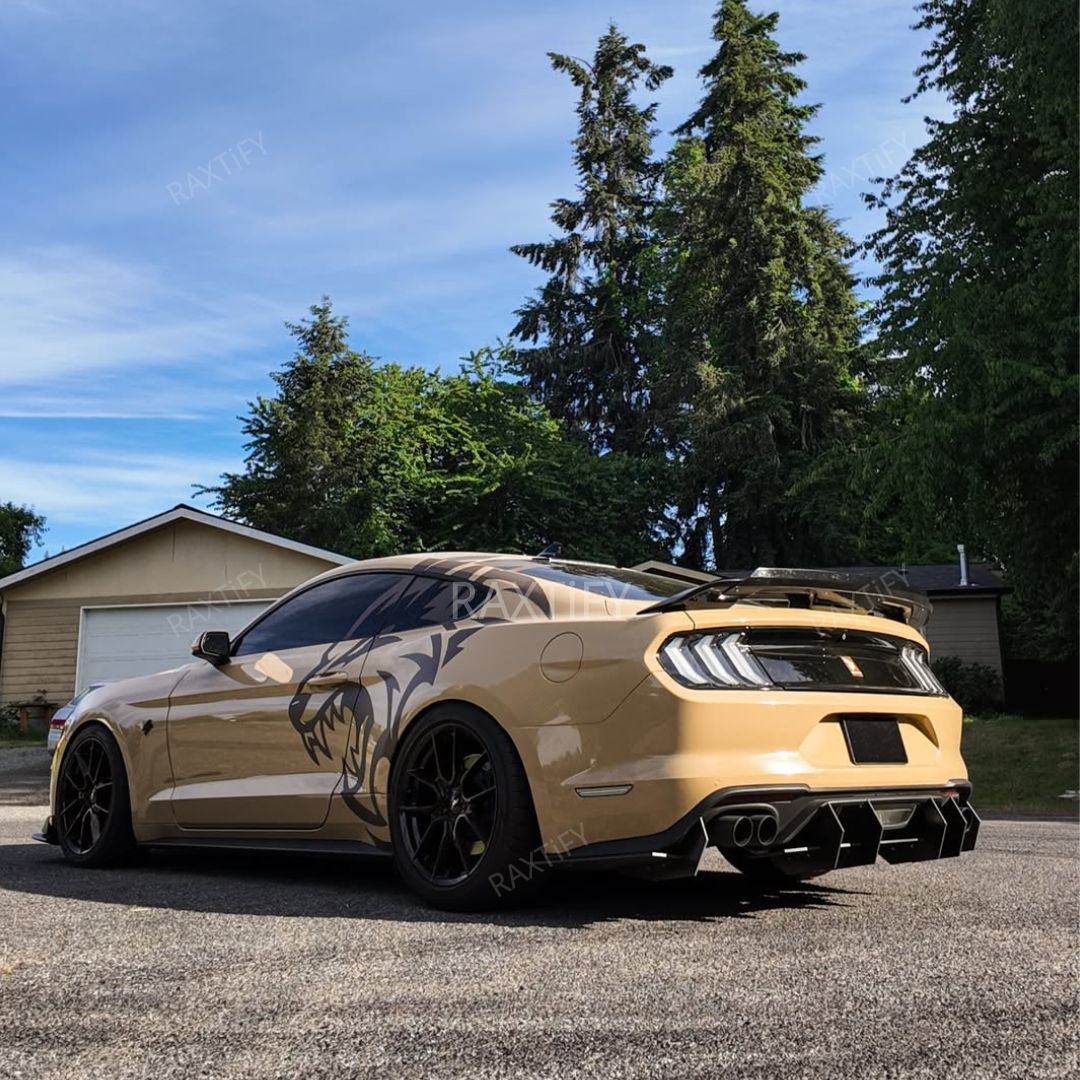 Gloss Concord Buff Vinyl Wrap mustang sun look