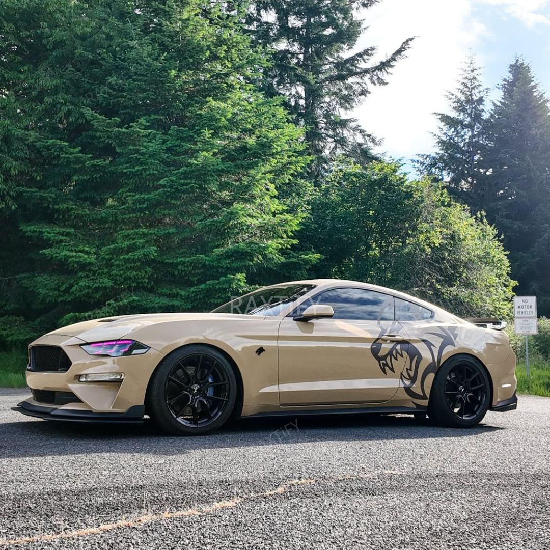 Gloss Concord Buff Vinyl Wrap outside look