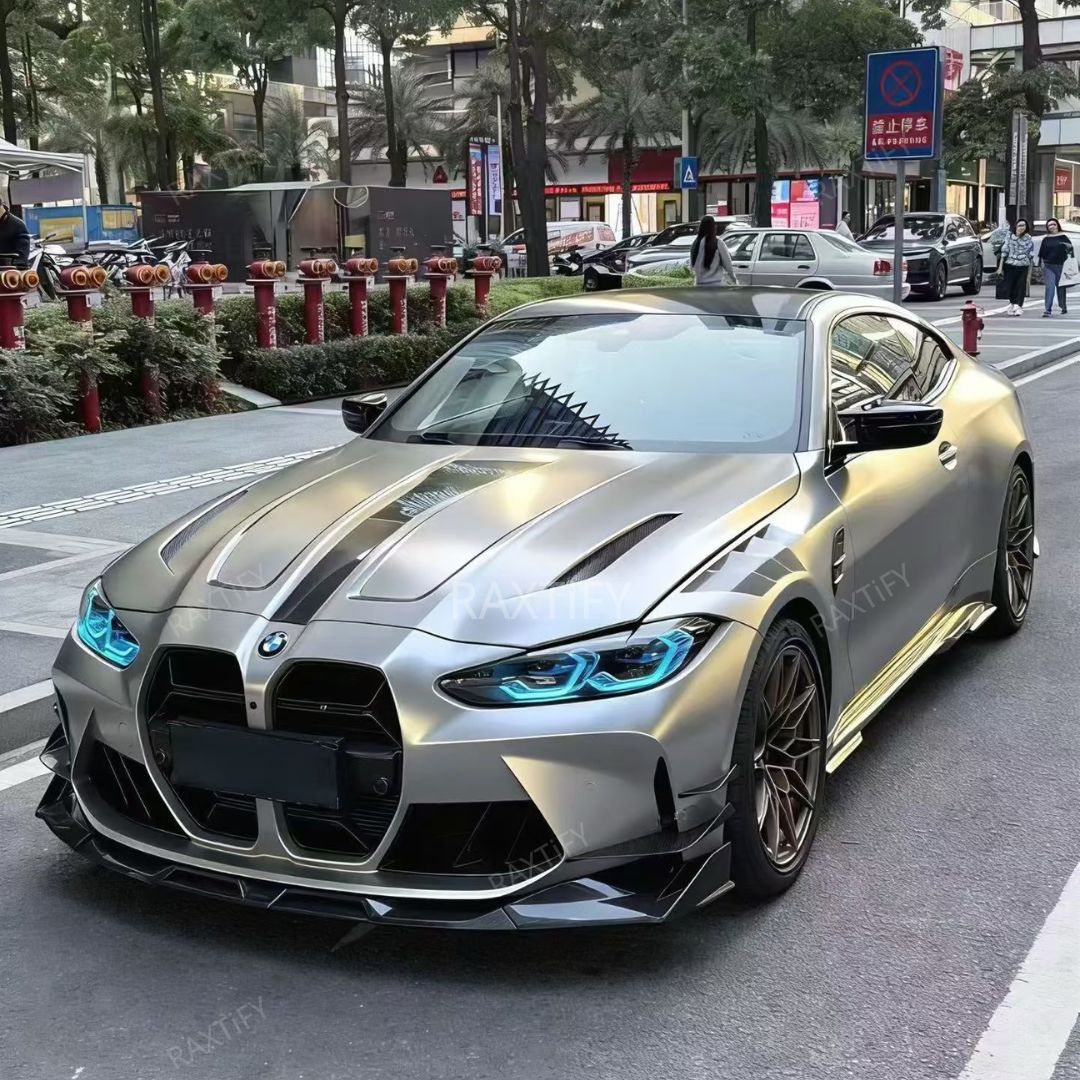 Gloss Cyber Silver Gold Vinyl Wrap bmw look