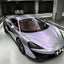 Gloss Cyber Silver Purple Vinyl Wrap